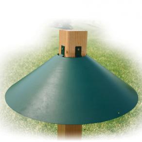 22 inch Woodlink 4x4 Post Mount Wrap Around Squirrel Baffle - Green