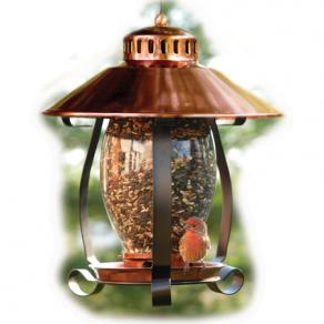 Woodlink Brushed Copper Finish Lantern Bird Feeder-24861