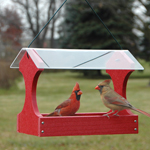 Woodlink Going Green Small Fly-Thru Bird Feeder-Red