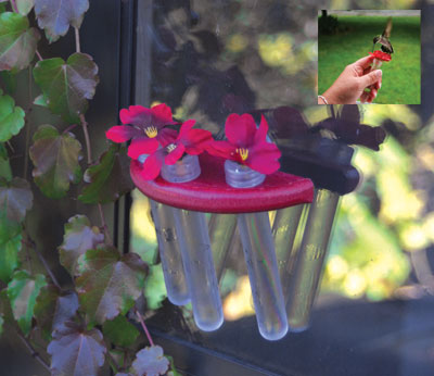 Going Green Window Mount Hum Fi Holder Hummingbird Feeder