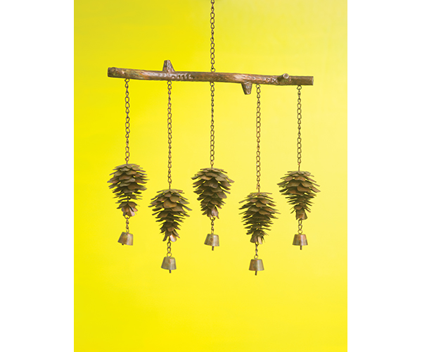 Pine Cone Flamed Windchime