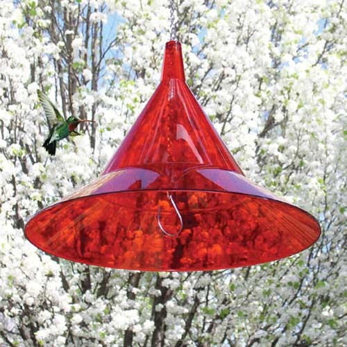 Red Hummer Hat Hummingbird Weather Guard and Baffle
