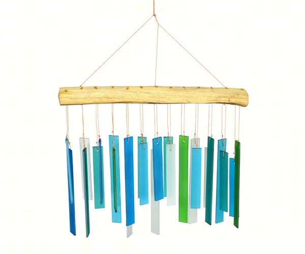 Seaglass And Driftwood Wind Chime