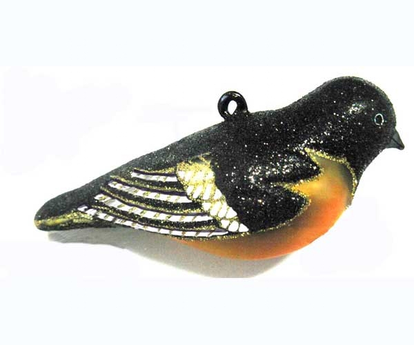  Cobane Handblown Glass Baltimore Oriole Ornament