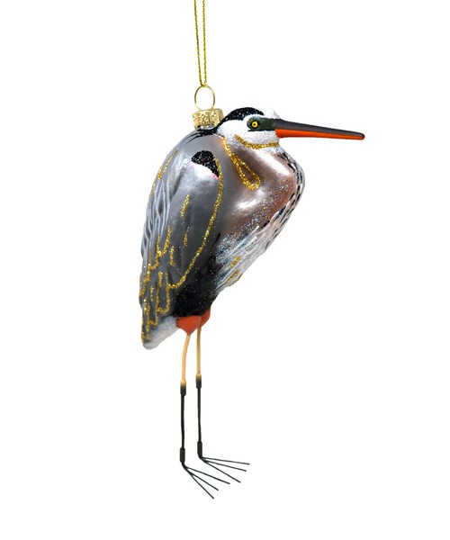  Cobane Great Blue Heron Glass Ornament