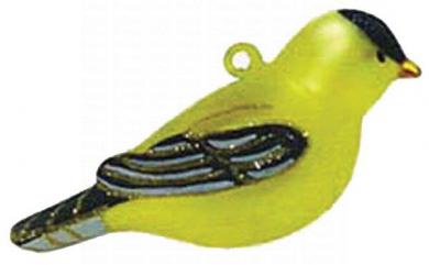  Cobane Handblown Glass Goldfinch Ornament
