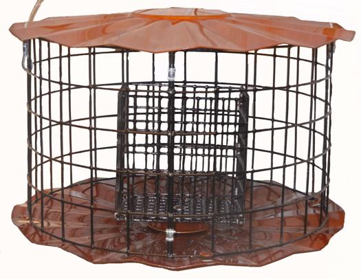  Starling Proof Suet Feeder with Outer Cage