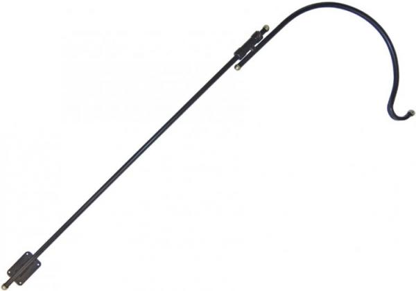 Screw Mount  Adjustable Deck Pole with 17 inch Hanger Arm