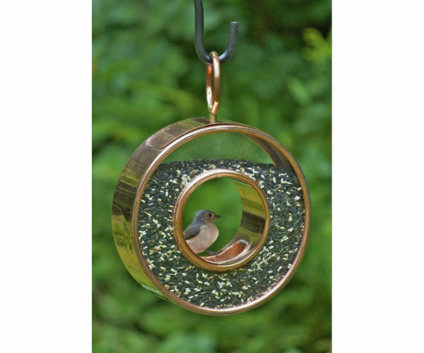 Fly-Thru Circle Venetian Bronze Bird Feeder