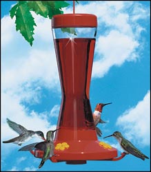 Perky Pet Hummingbird Feeder 16oz Glass W/ 4 Fountains