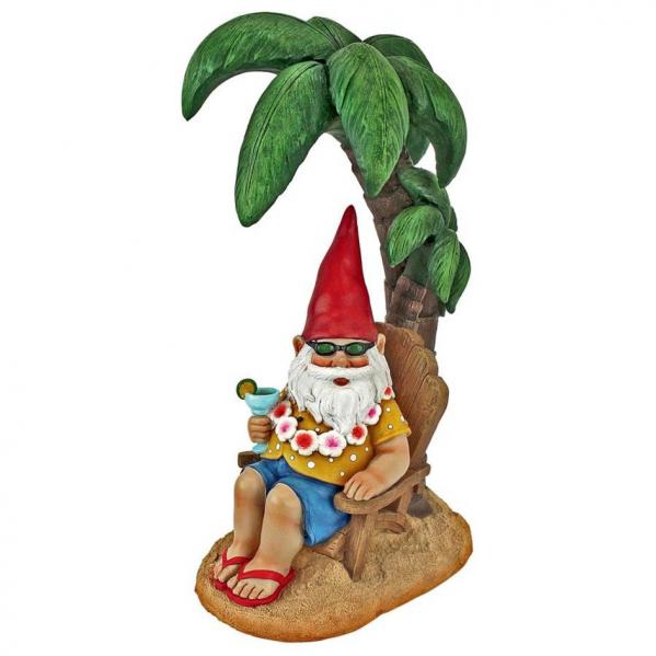 Beach Comber Gnome Dude Garden Statue