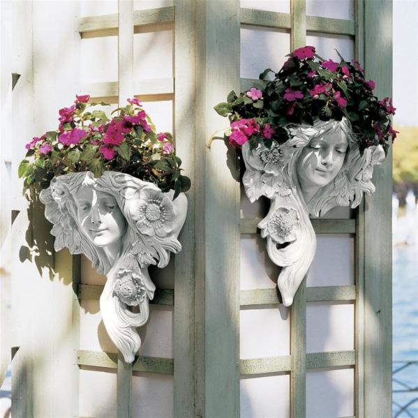 French Greenmen Wall Sculpture: Set