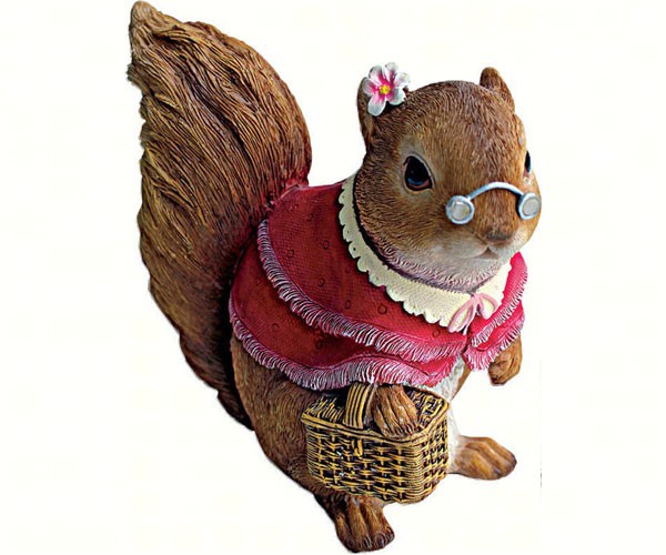 Grandma Squirrel Statue