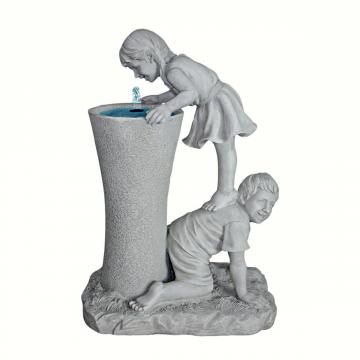 Design Toscano Girl & Boy Sculptural Fountain 