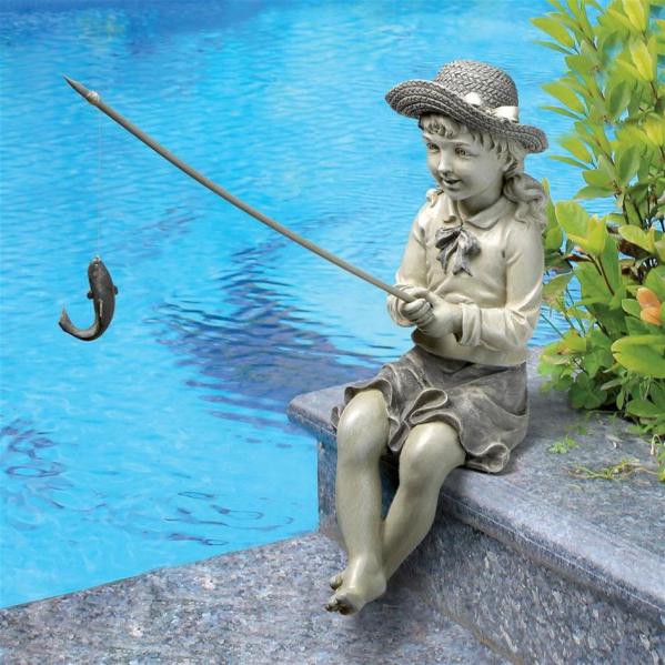 Nellies Big Catch Fisherwoman Statue