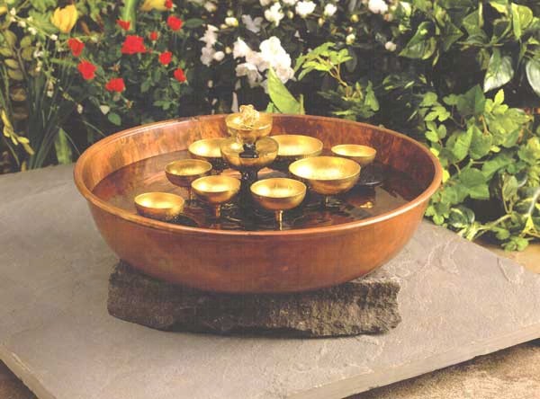 Woodstock Water Bell Fountain Copper Bowl