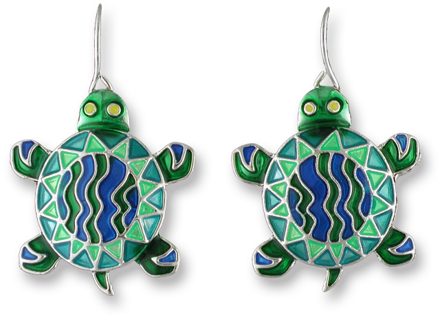 Zarlite Calypso Turtle Ultrafine Earrings