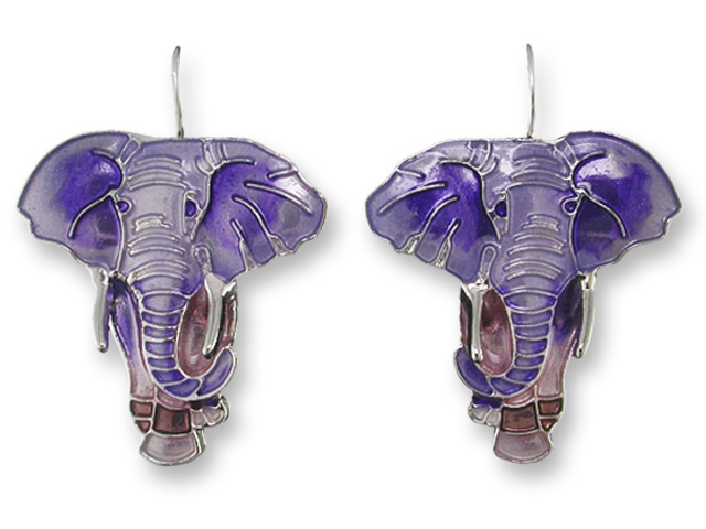 Zarlite Elephant Earrings