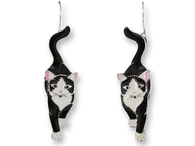 Zarlite Socks the Cat Ultrafine Earrings