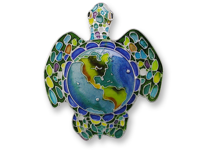 Zarlite Earth Turtle Pin