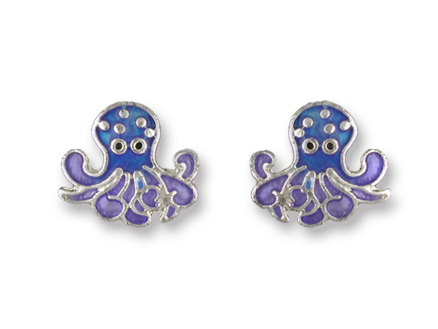 Zarlite Octopus Post Earrings