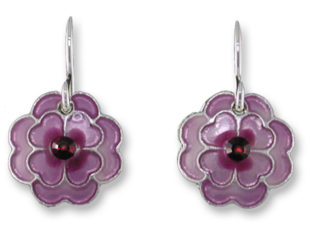 Zarlite Crimson and Lilac Earrings