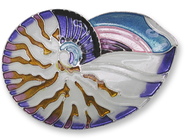 Zarlite Nautilus Shell Pin