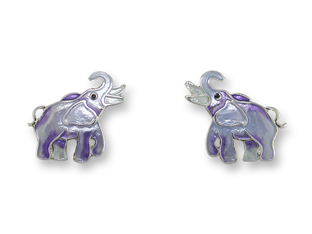 Zarlite Elephant Post Earrings