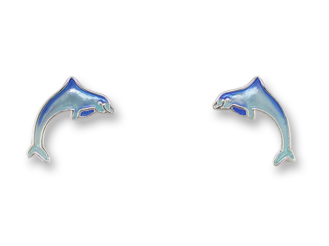 Zarlite Jumping Dolphin Earrings