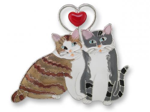 Zarlite Love Kitties Pin