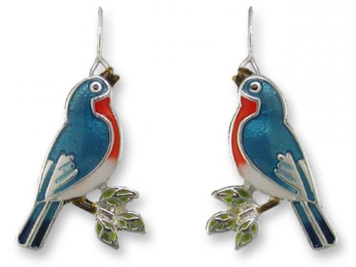 Zarlite Singing Bluebird Ultrafine Earrings