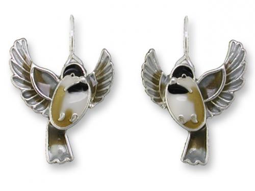 Zarlite Flying Chickadee Ultrafine Earrings